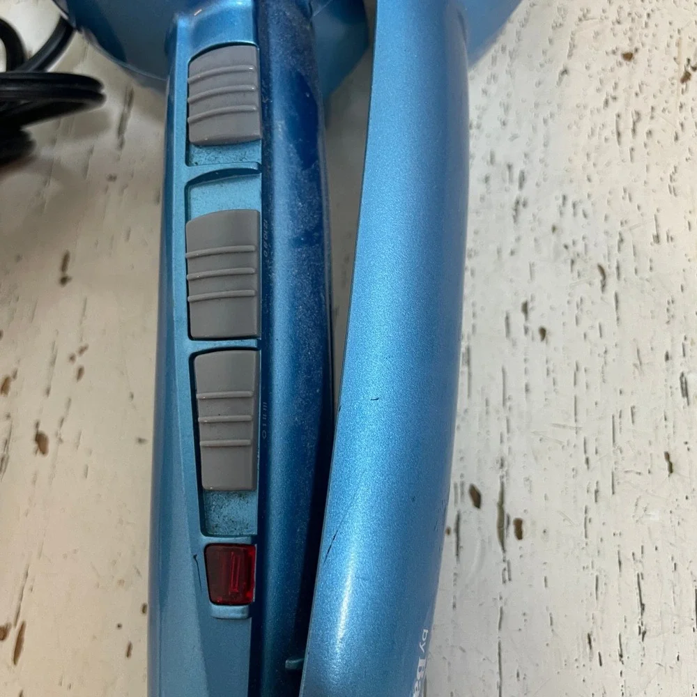 BaBylissPRO Nano Titanium MiraCurl Professional Automatic Hair Curler Blue Works